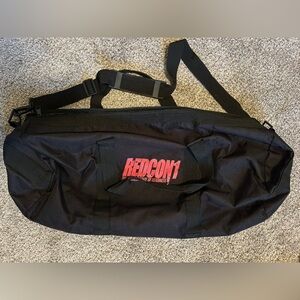 Redcon supplements black duffle gym bag